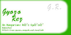 gyozo rez business card